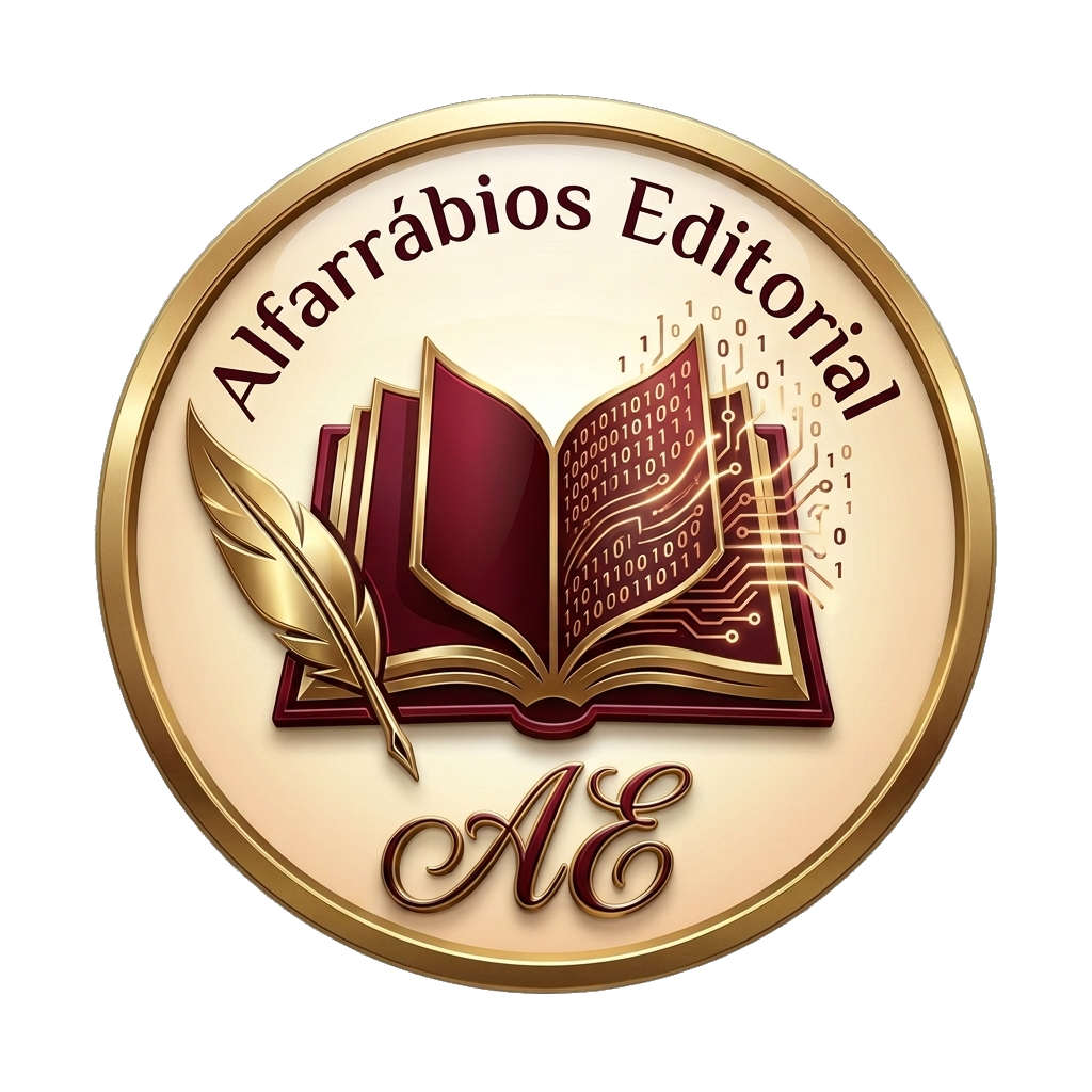 Logotipo Alfarrábios Editorial, Consultoria de INformação, Serviços de Editoração, ©Eliane Colepicolo, 2026